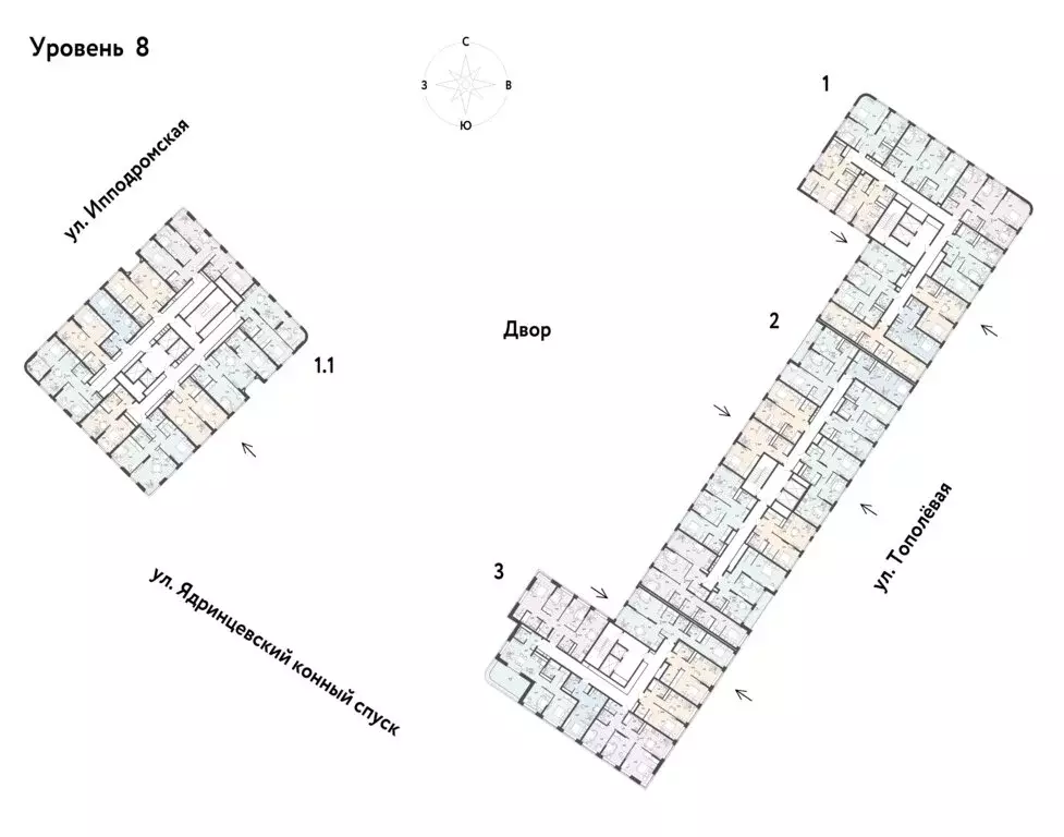 2-комнатная квартира: Новосибирск, Тополёвая улица, с21 (69.32 м) - Фото 1