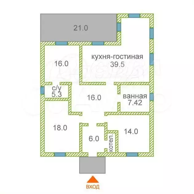 Дом 155 м на участке 6 сот. - Фото 0