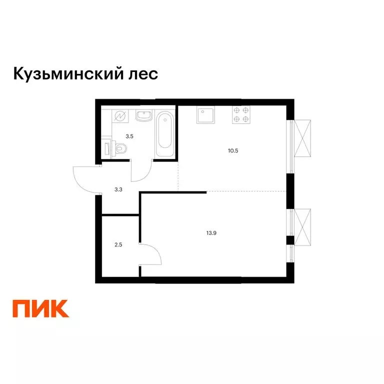 1-комнатная квартира: Котельники, микрорайон Белая Дача, 30 (33.7 м) - Фото 1