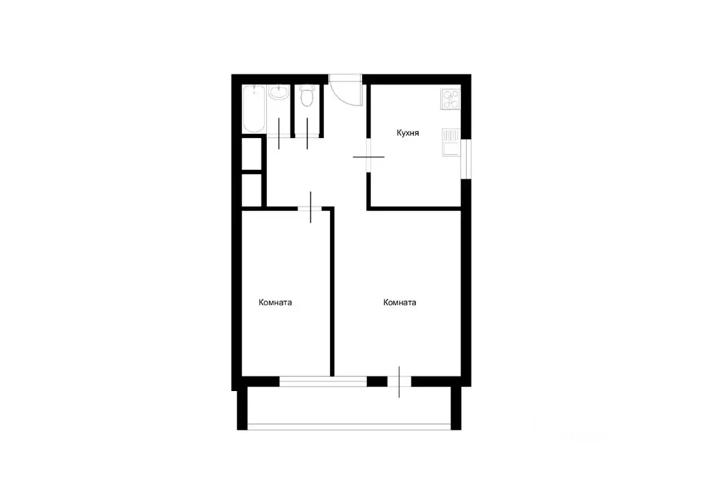 2-к кв. Москва ул. Мусы Джалиля, 19к1 (50.0 м) - Фото 2