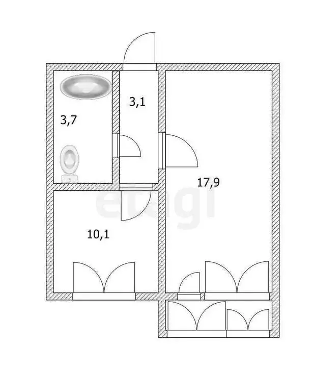 1-комнатная квартира: Анапа, Супсехское шоссе, 26 (36 м) - Фото 1