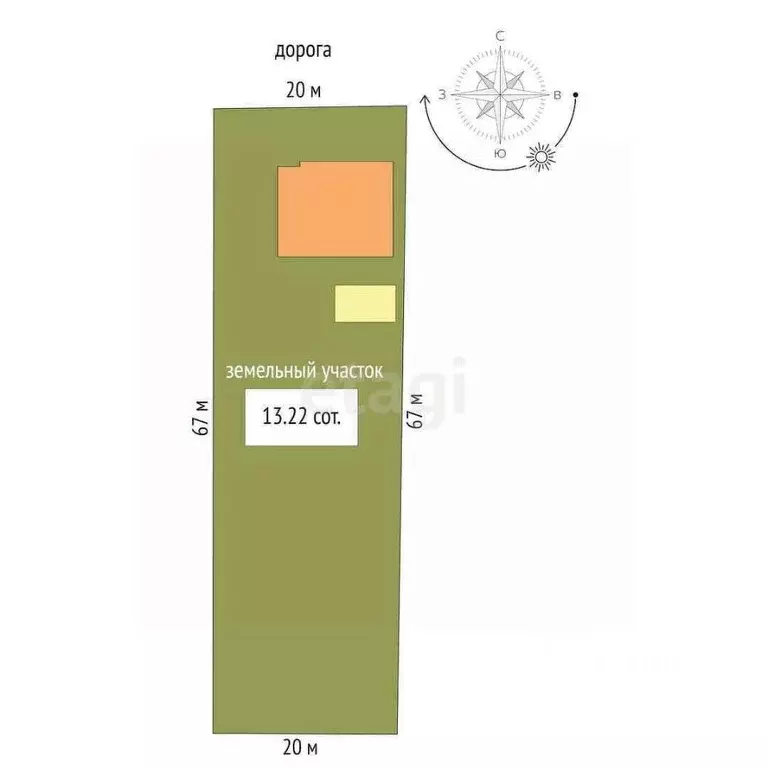 Дом в Крым, Черноморский район, с. Окуневка ул. Первомайская, 22 (91 ... - Фото 2