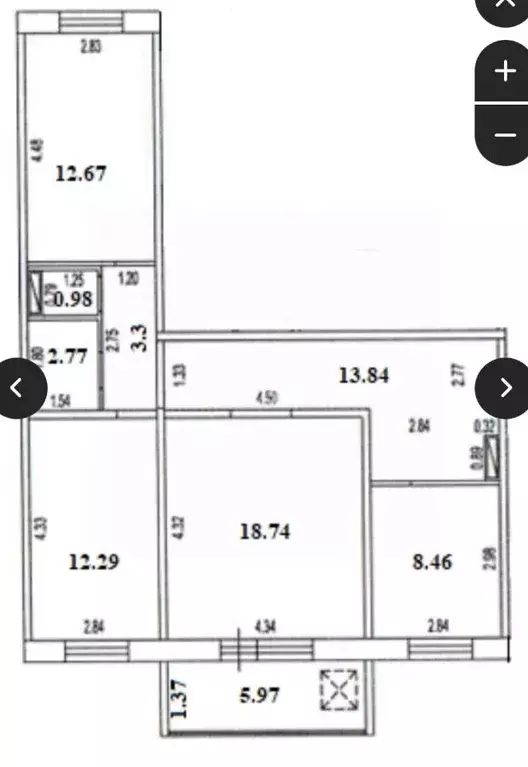 3-к кв. Алтайский край, Барнаул ул. Сергея Семенова, 19 (72.9 м) - Фото 1