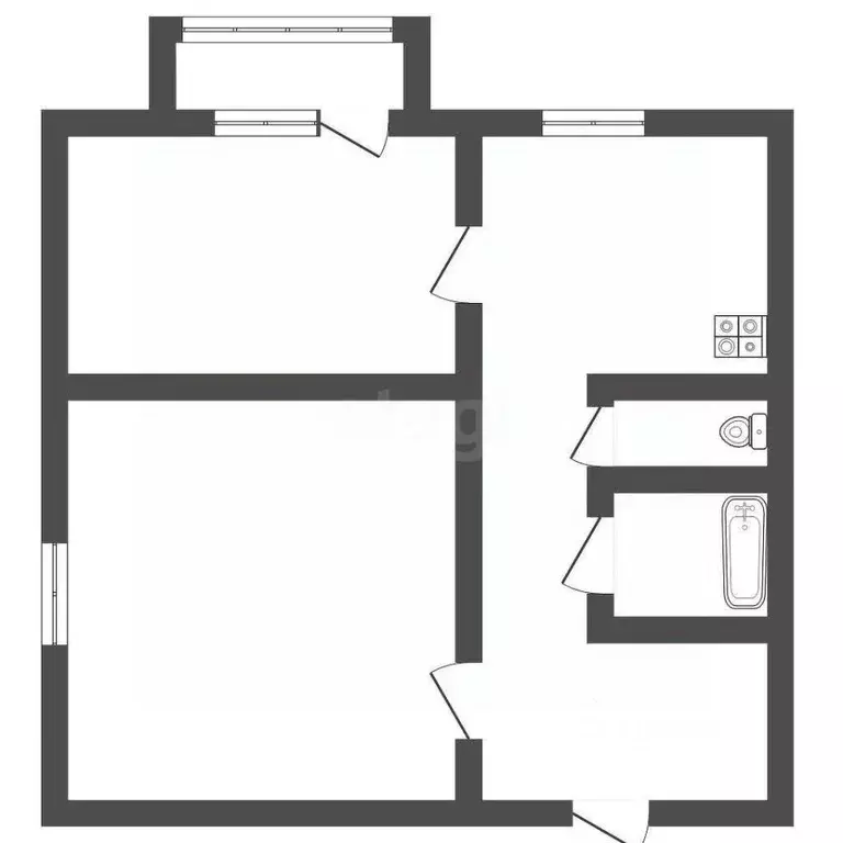 2-к кв. Владимирская область, Ковровский район, пос. Мелехово Школьный ... - Фото 1