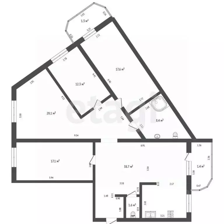 4-к кв. Забайкальский край, Чита ул. Шилова, 20 (123.8 м) - Фото 2