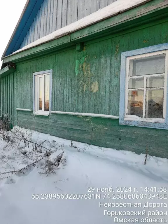 Дом в Омская область, Горьковский район, д. Новоюрьево ул. Центральная ... - Фото 2