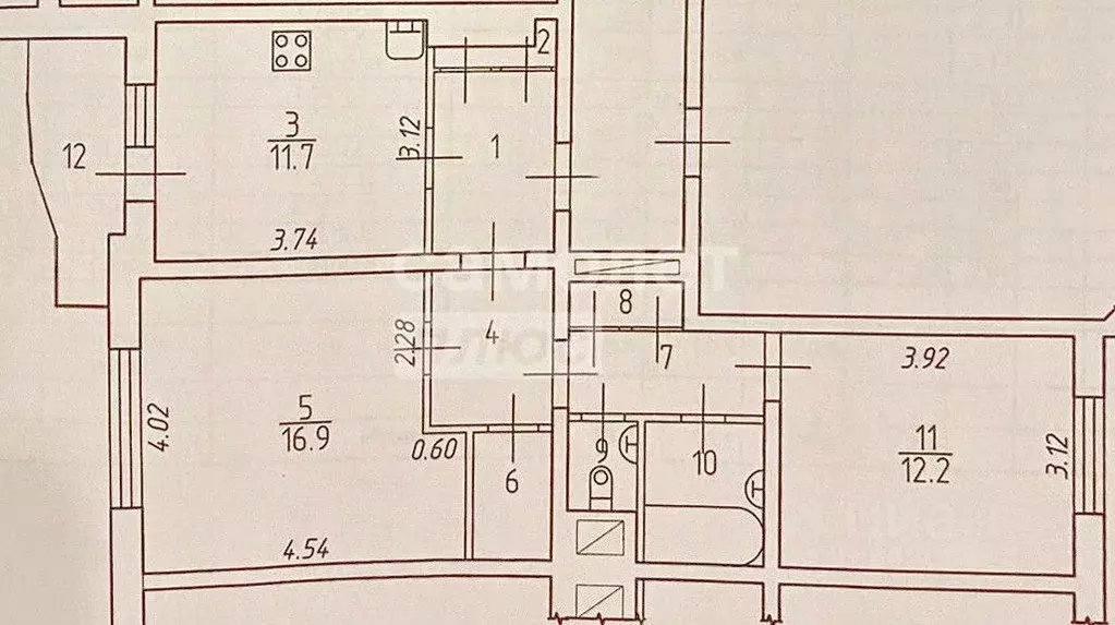 2-к кв. Калужская область, Калуга ул. Фомушина, 2 (60.0 м) - Фото 2