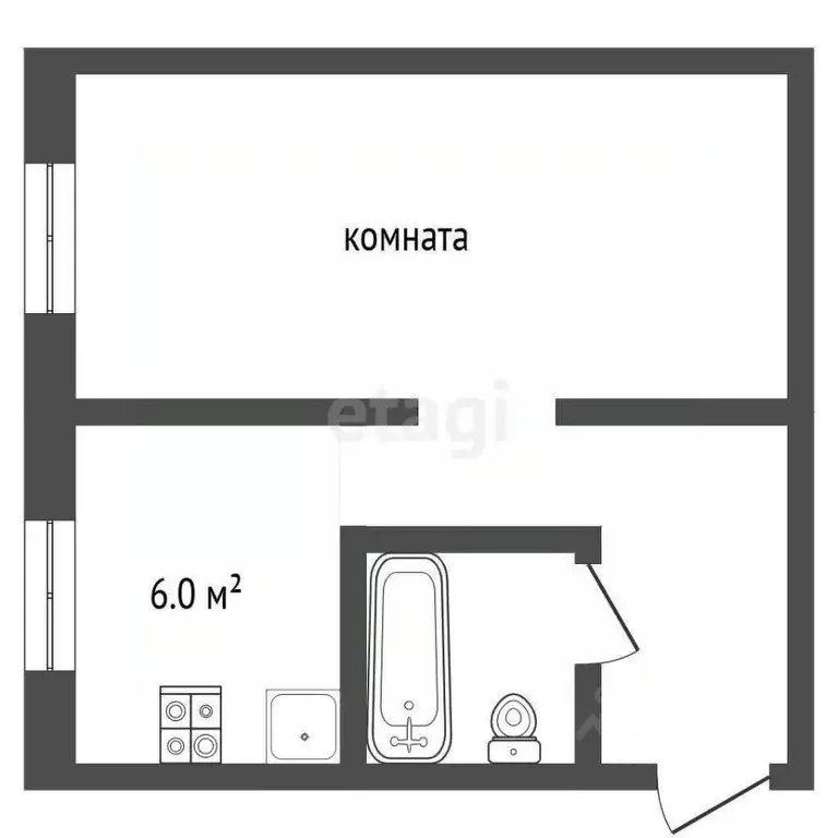 1-к кв. Самарская область, Самара ул. Победы, 129 (33.0 м) - Фото 2