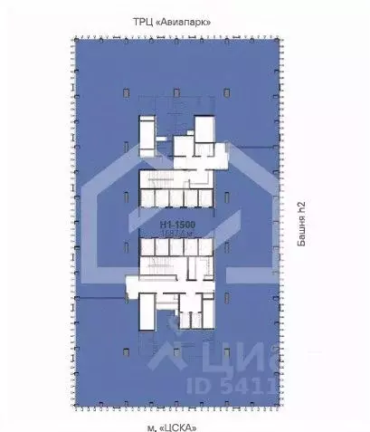 Помещение свободного назначения в Москва Ходынский бул., 6с1 (1687 м) - Фото 2
