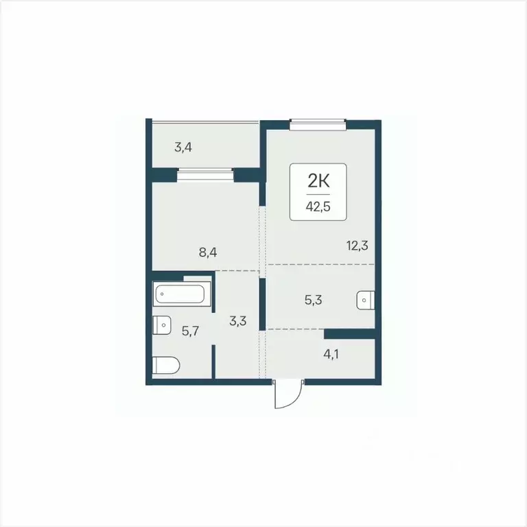 2-к кв. Новосибирская область, Новосибирск ул. Сибиряков-Гвардейцев, ... - Фото 1