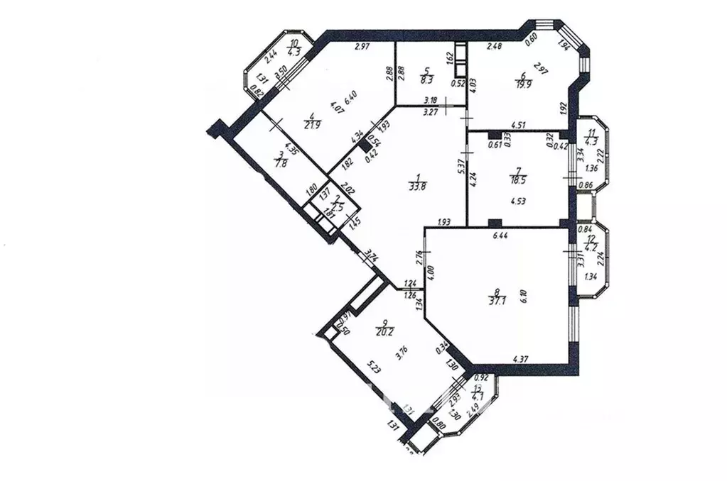 4-к кв. Москва Ломоносовский просп., 25к3 (182.0 м) - Фото 2