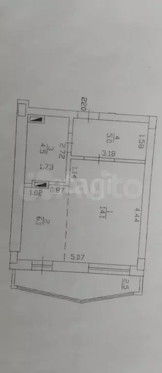 Квартира-студия, 31,2 м, 2/10 эт. - Фото 0