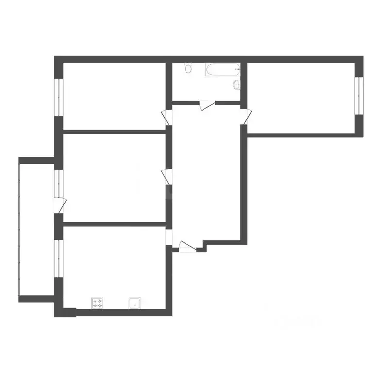 3-к кв. Тюменская область, Тюмень Депутатская ул., 80к1 (121.4 м) - Фото 2