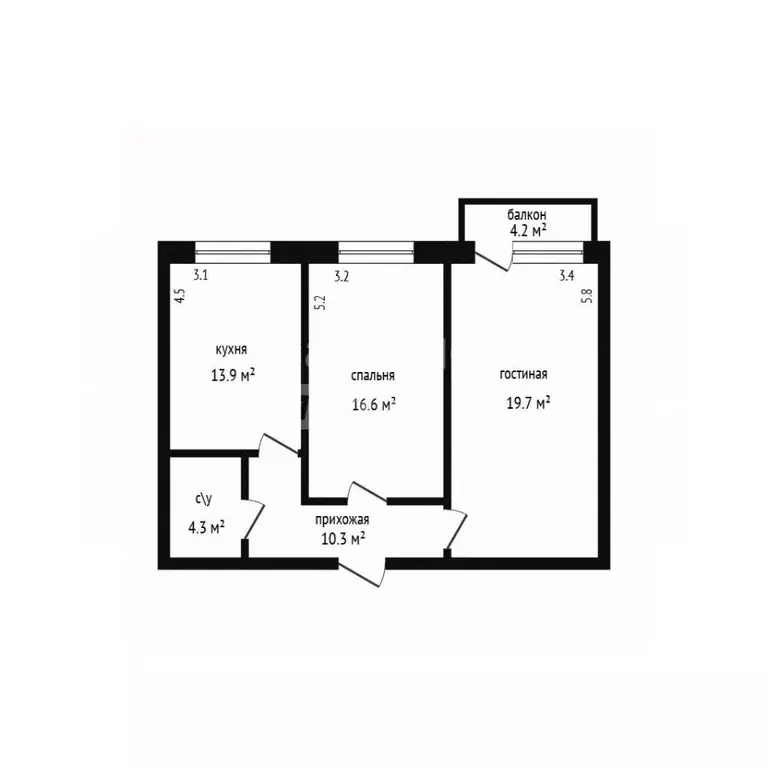 2-к кв. Дагестан, Дербент ул. Шеболдаева, 33А (64.8 м) - Фото 2
