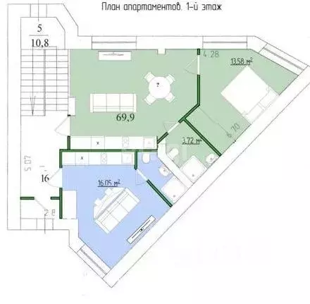 Помещение свободного назначения в Кемеровская область, Кемерово просп. ... - Фото 1