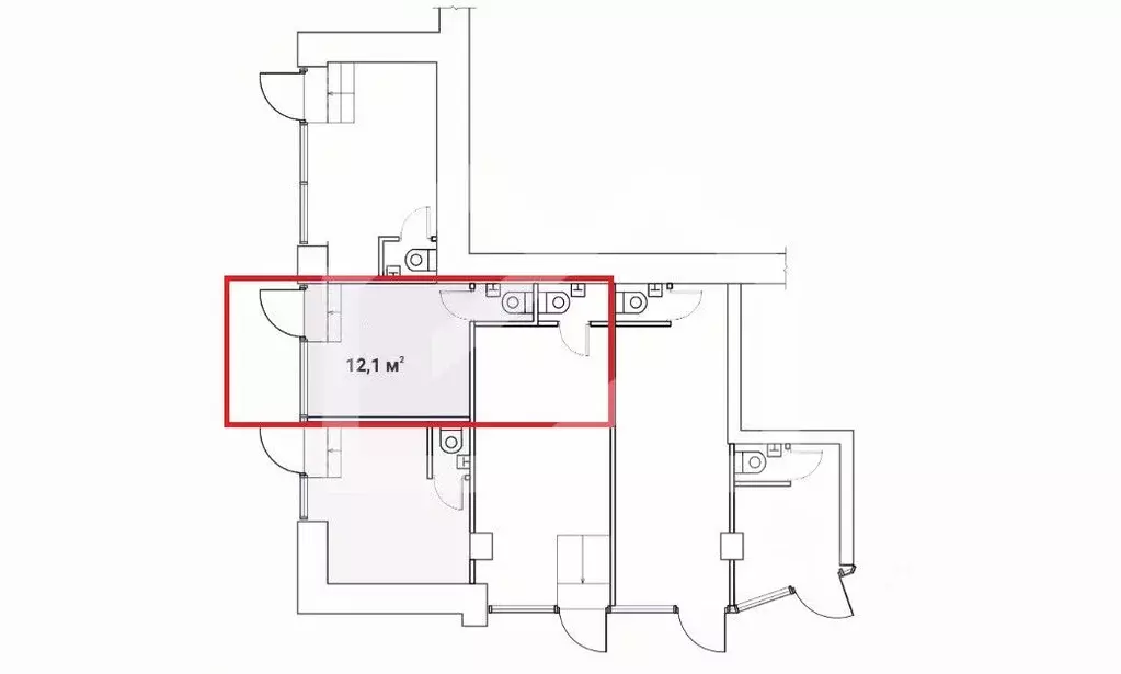 Помещение свободного назначения в Москва просп. Мира, 97 (12 м) - Фото 2