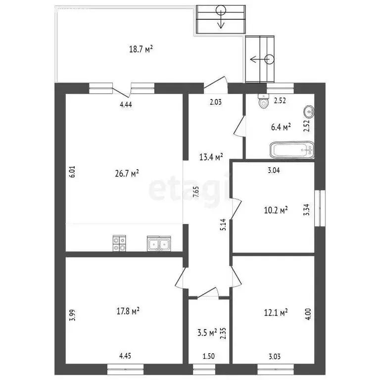Дом в Трудовое, улица Берекет (110 м) - Фото 1