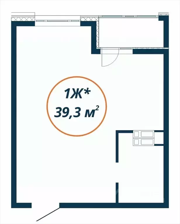 Студия Приморский край, Находка  (39.3 м) - Фото 1