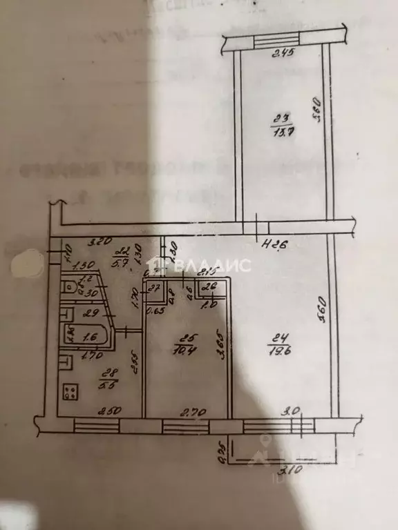 3-к кв. Краснодарский край, Ейск Коммунистическая ул., 49/4 (59.6 м) - Фото 2