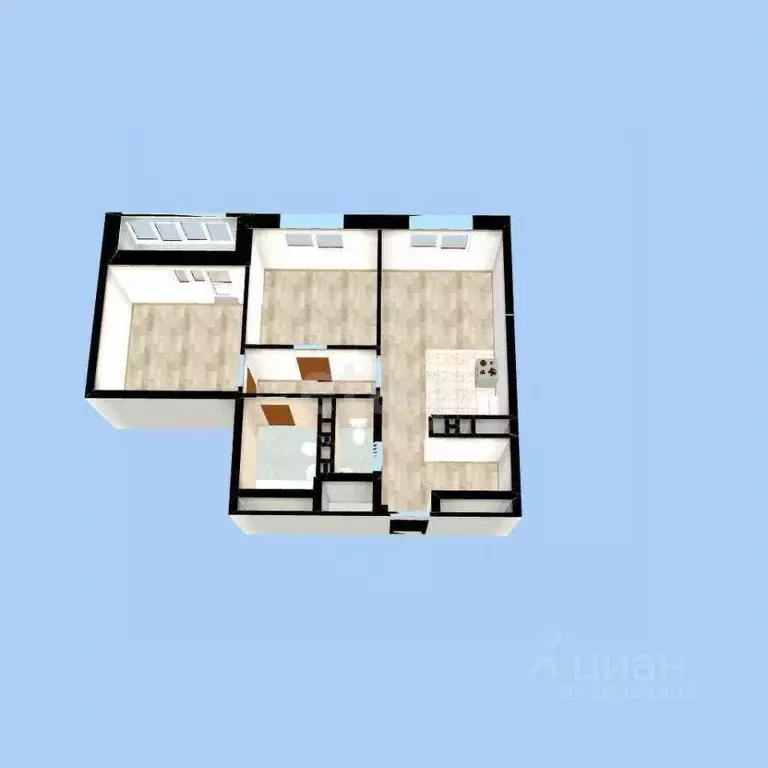 2-к кв. Башкортостан, Уфа ул. Менделеева, 132/1 (62.0 м) - Фото 2