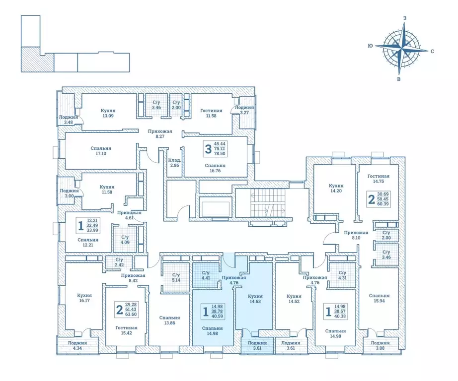 1-к кв. Московская область, Щелково городской округ, Монино пгт ... - Фото 2