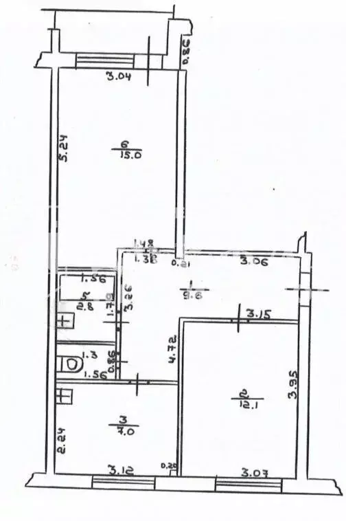 2-к кв. Кемеровская область, Юрга Кузбасский просп., 18А (47.8 м) - Фото 0