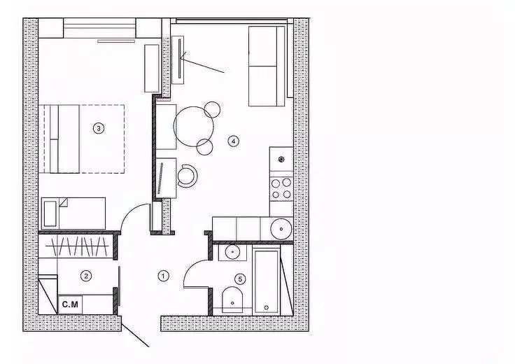 1-к кв. Тверская область, Калининский муниципальный округ, д. Кривцово ... - Фото 2