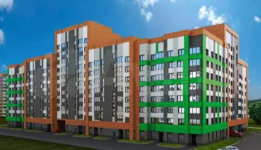 1-к. квартира, 37,9 м, 6/10 эт. - Фото 1