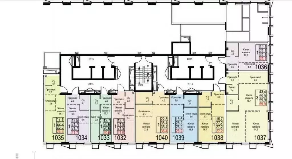 Студия Москва Новоостаповская ул., 20 (26.4 м) - Фото 2