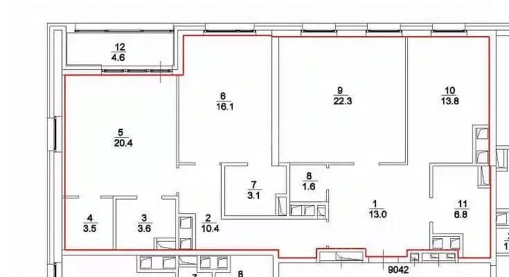 3-к кв. Воронежская область, Воронеж ул. Карла Маркса, 67/2 (115.0 м) - Фото 2
