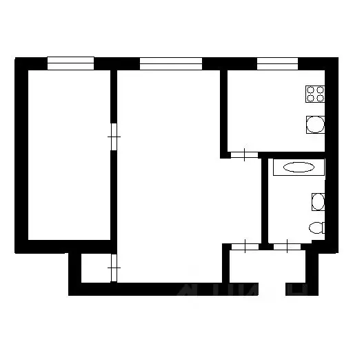 2-к кв. Саратовская область, Балаково Каховская ул., 41 (40.0 м) - Фото 1