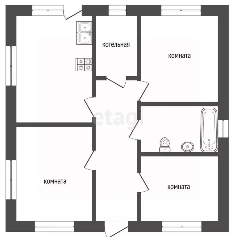 Дом в Тюменская область, Тюмень ул. 5-я Северная (99 м) - Фото 1
