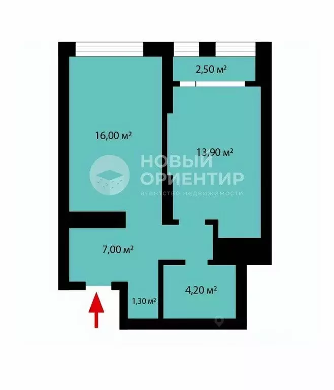 1-к кв. Свердловская область, Екатеринбург тракт Сибирский, 24Д (42.4 ... - Фото 1