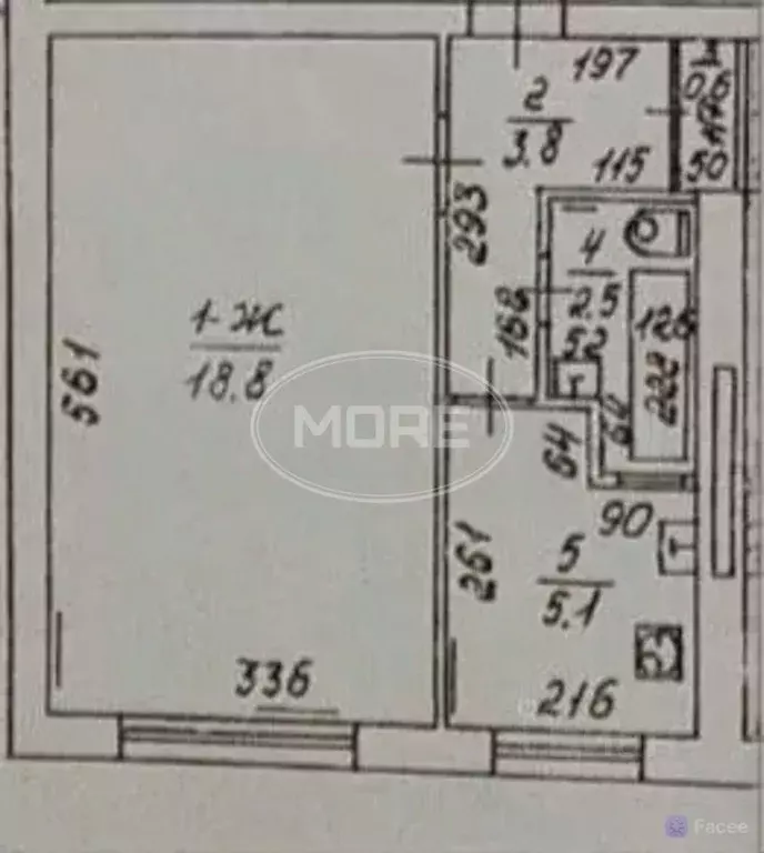 1-к кв. Калининградская область, Калининград ул. Литовский Вал, 89А ... - Фото 2