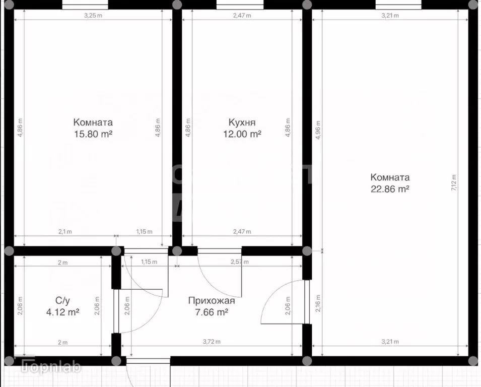 2-к кв. Кабардино-Балкария, Нальчик ул. Атажукина, 12к1 (58.0 м) - Фото 2
