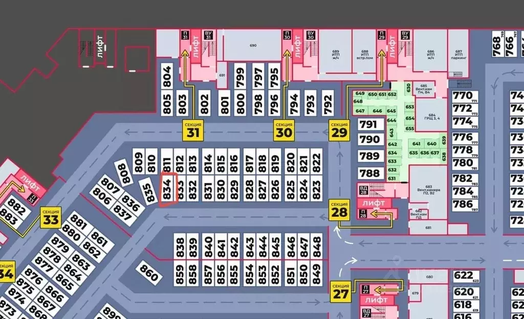 Гараж в Санкт-Петербург просп. Авиаконструкторов, 54 (14 м) - Фото 1