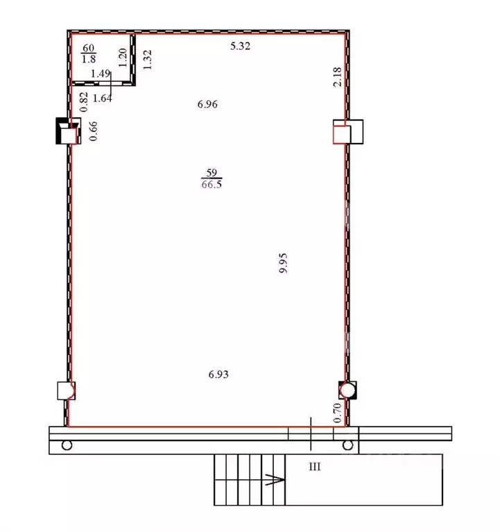 Помещение свободного назначения в Москва Лермонтовский просп., 2К1 (68 ... - Фото 2