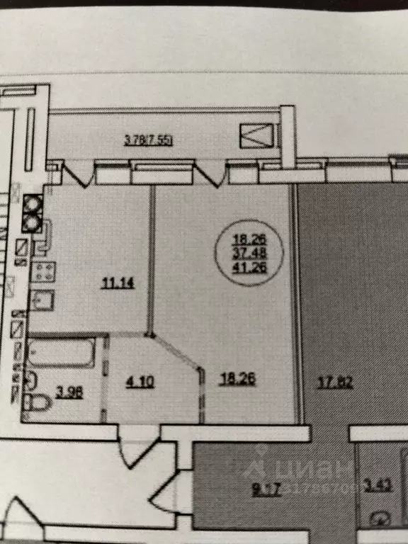 1-к кв. Марий Эл, Йошкар-Ола Театральный мкр, 280-й кв-л,  (41.26 м) - Фото 1