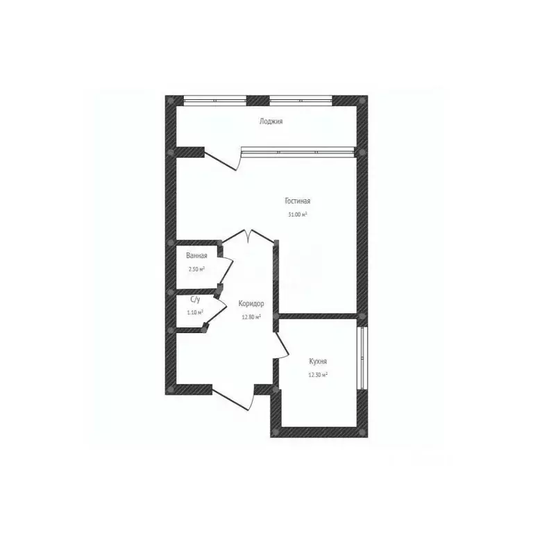 1-к кв. Башкортостан, Салават ул. Губкина, 19 (59.7 м) - Фото 2