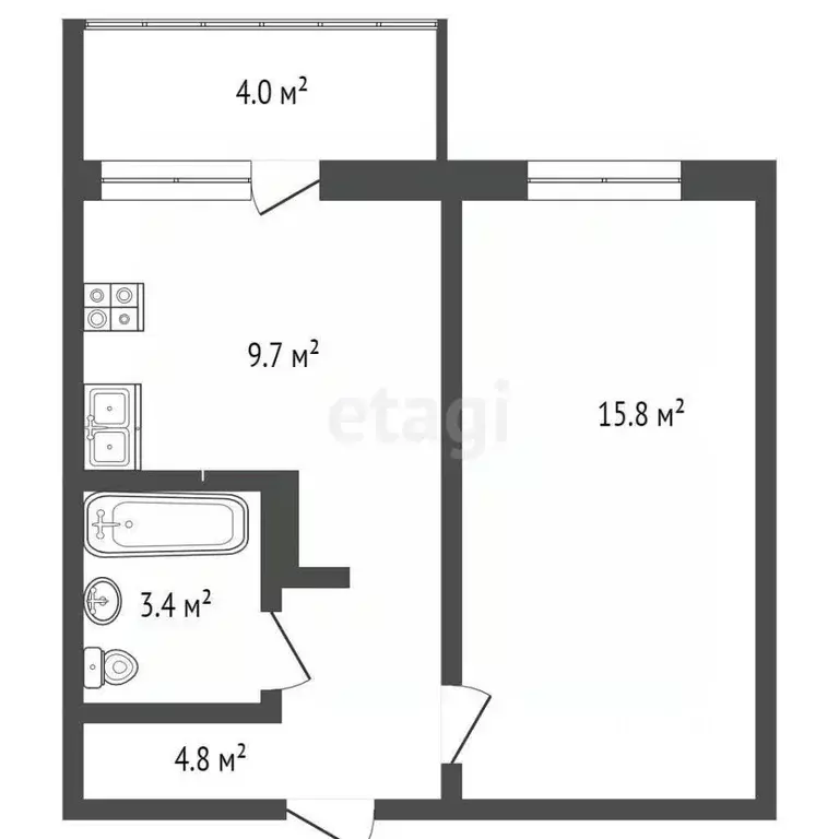 1-к кв. Мордовия, Саранск ул. Тани Бибиной, 1/3 (36.7 м) - Фото 2