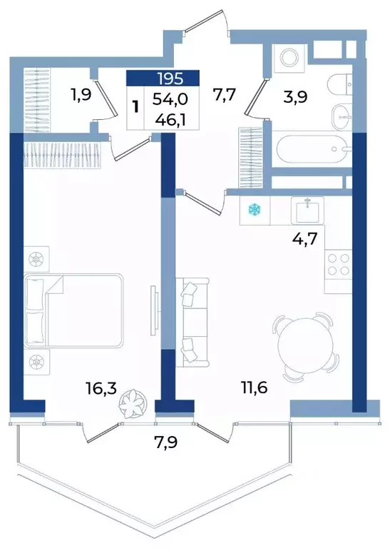 1-к кв. Крым, Алушта ул. Октябрьская, 10 (54.0 м) - Фото 1