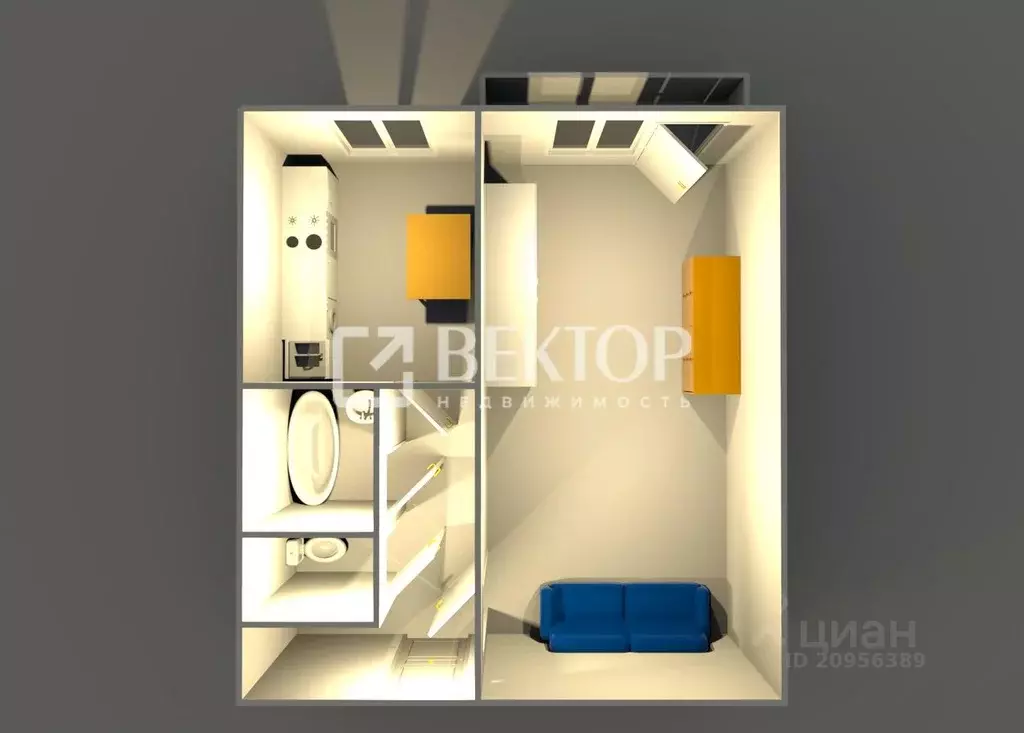 1-к кв. Ярославская область, Ярославль ул. Большая Октябрьская, 102 ... - Фото 2