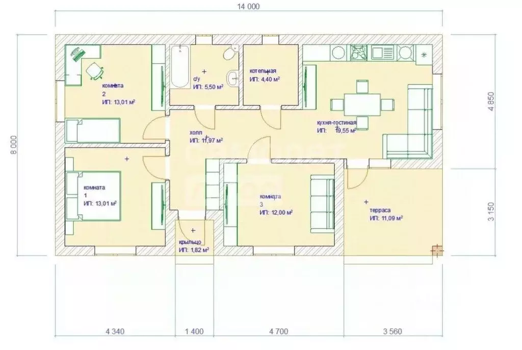 Дом в Краснодарский край, Новороссийск городской округ, с. Борисовка ... - Фото 2
