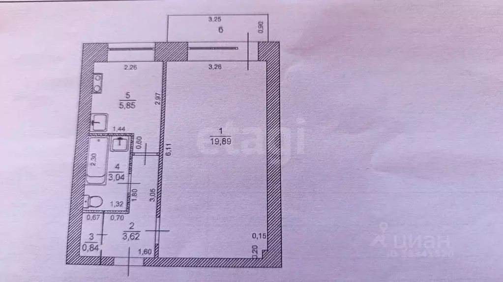 1-к кв. Ульяновская область, Ульяновск проезд Полбина, 6А (35.0 м) - Фото 2