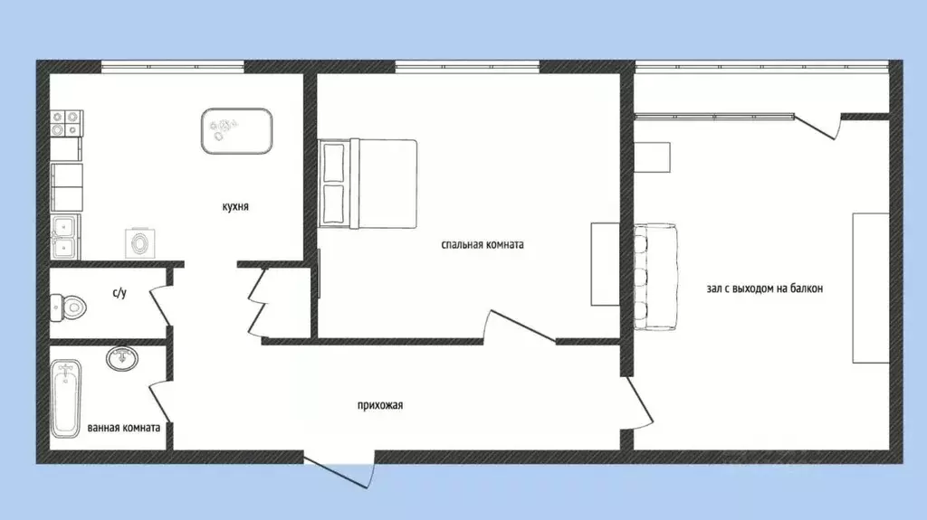 2-к кв. Смоленская область, Ярцево ул. Энтузиастов, 41 (48.8 м) - Фото 2