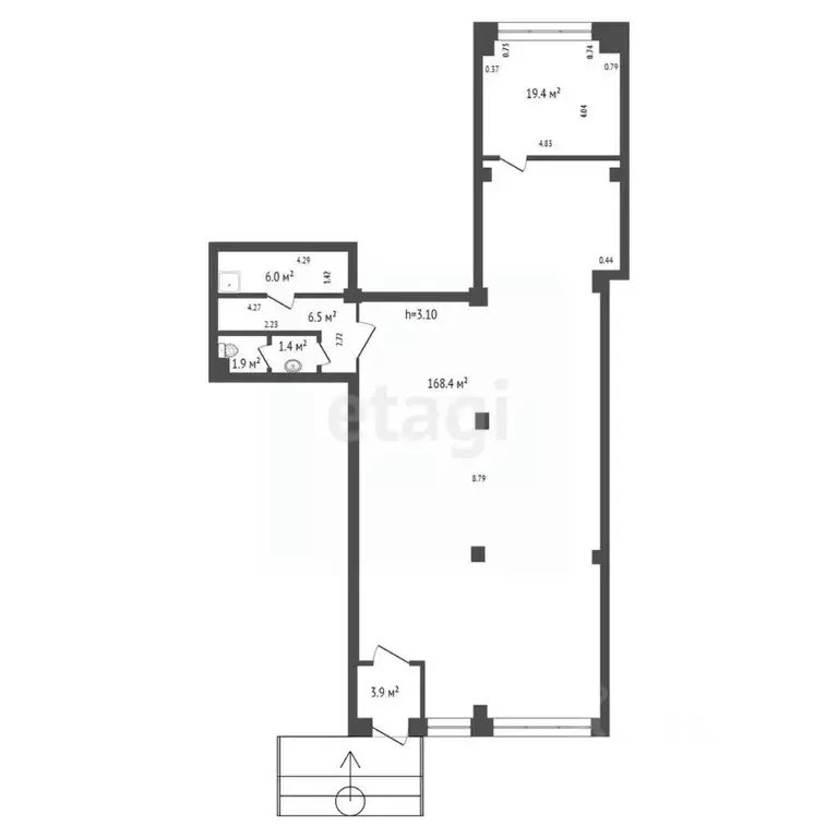 Офис в Красноярский край, Красноярск ул. Авиаторов, 38 (188 м) - Фото 2