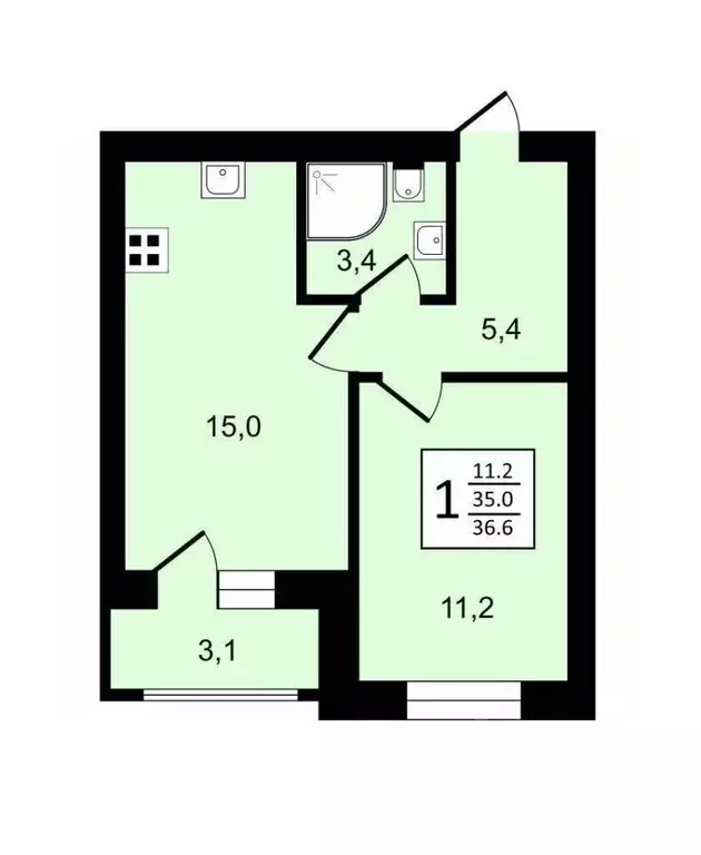 1-к кв. Владимирская область, Суздаль Советская ул., 27А (36.6 м) - Фото 0