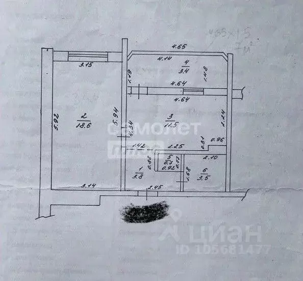 2-к кв. Краснодарский край, Анапа ул. Ленина, 153 (44.9 м) - Фото 2