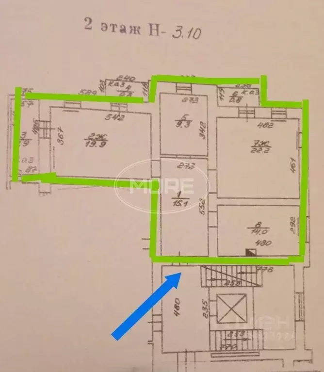 2-к кв. Калининградская область, Калининград Колхозная ул., 3-5 (80.5 ... - Фото 2