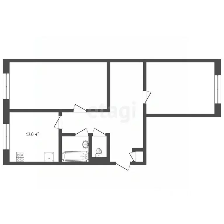 2-к кв. Ямало-Ненецкий АО, Новый Уренгой Юбилейный мкр, 5/2 (58.5 м) - Фото 0